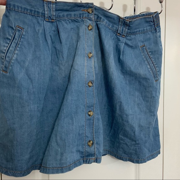 16👖👗Denim Button Up Skirt ASOS - Picture 3 of 5